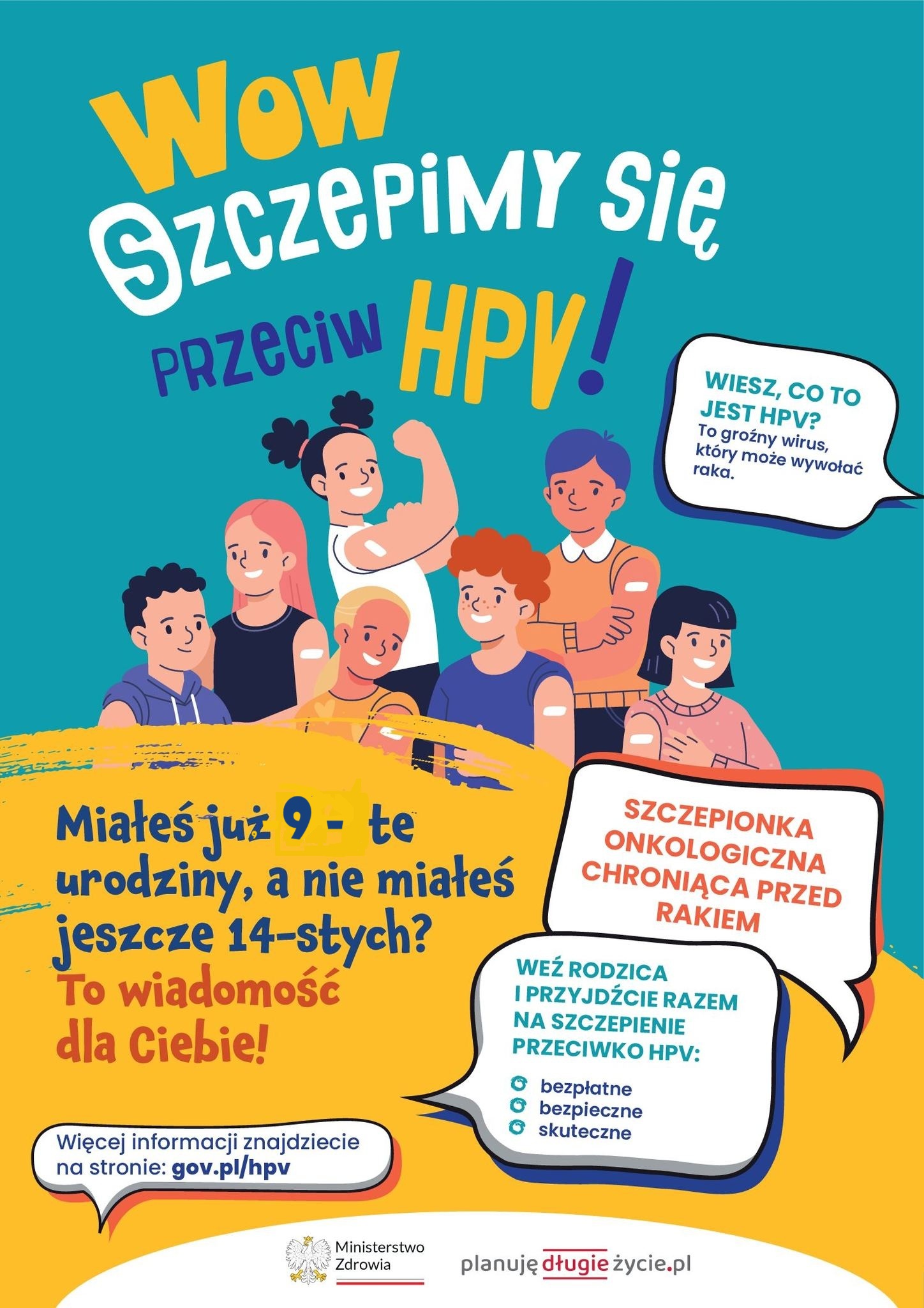 PRZYPOMINAMY O MOŻLIWOŚCI SZCZEPIEŃ PRZECIW HPV